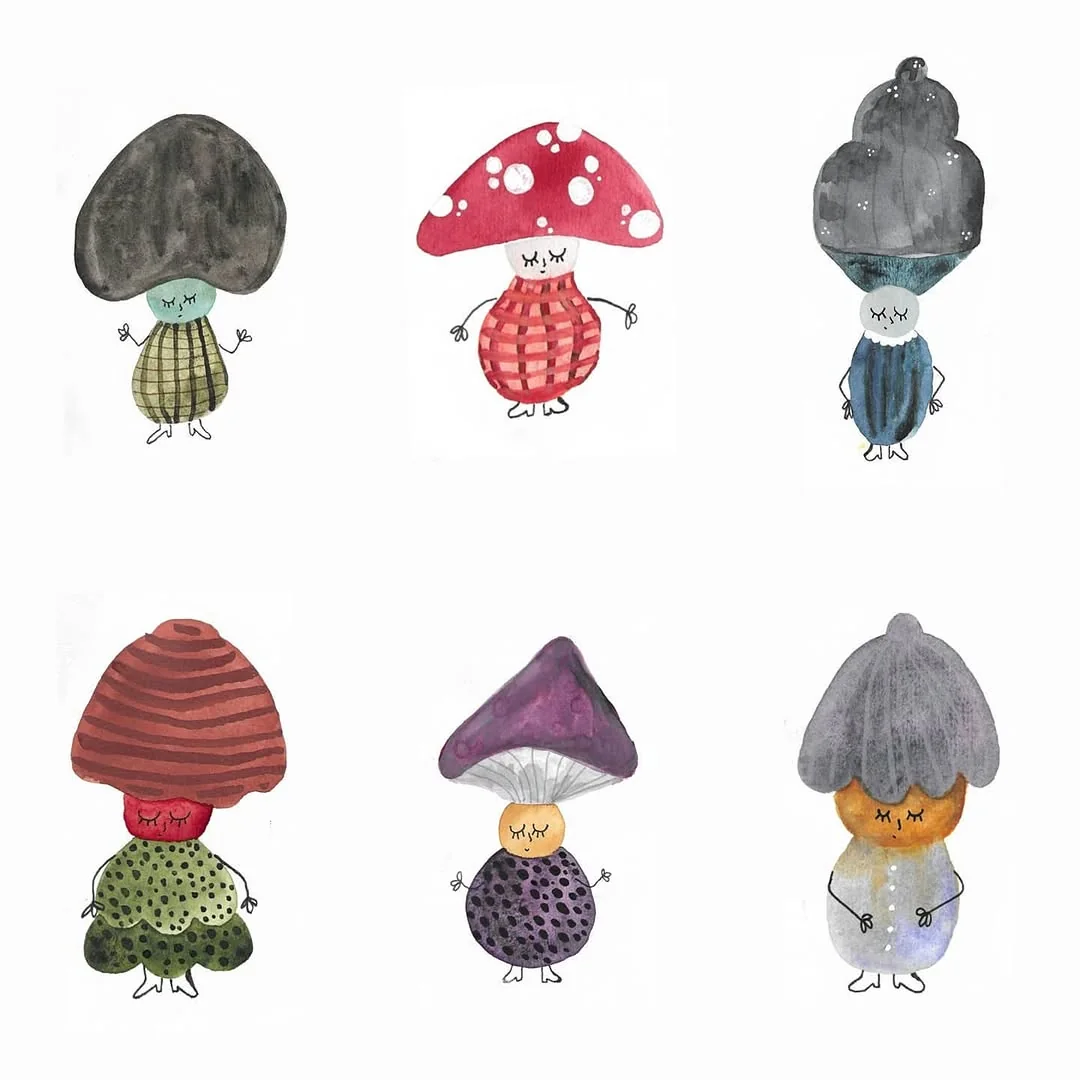 Beeld 2 van 2 bij ‘I love to explore the possibilities of these mushroom creatures 🍂                        artsy’