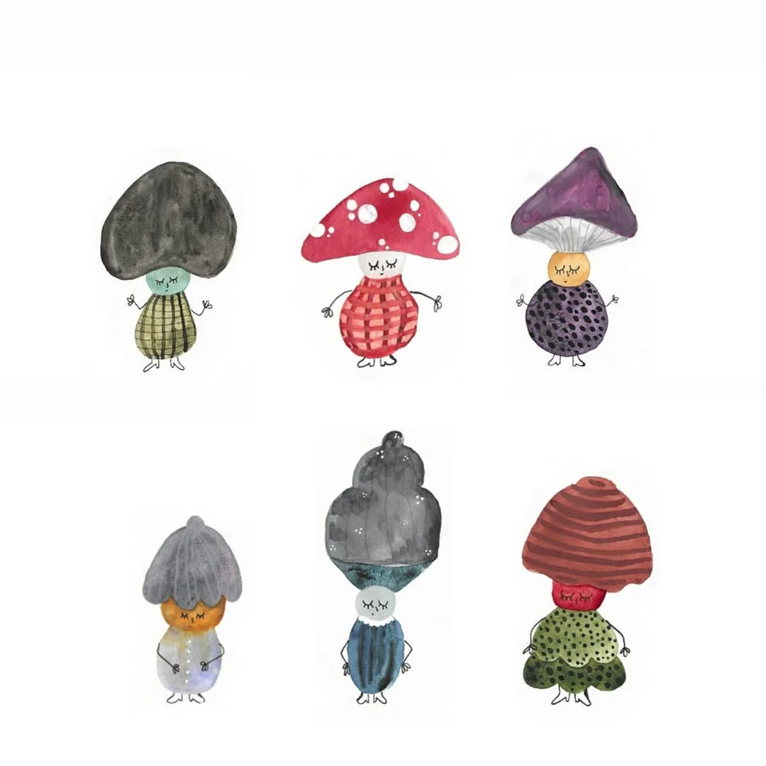 Beeld 2 van 2 bij ‘I love to explore the possibilities of these mushroom creatures 🍂                        artsy’