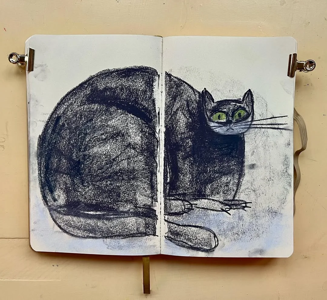 Beeld bij ‘Cat in Sketchbook’