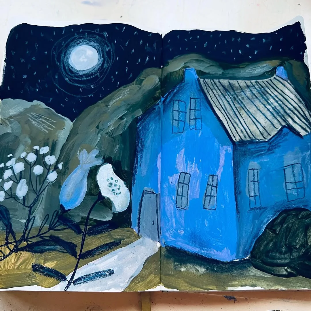 Beeld 2 van 2 bij ‘Sketchbook page whit flashe paint’