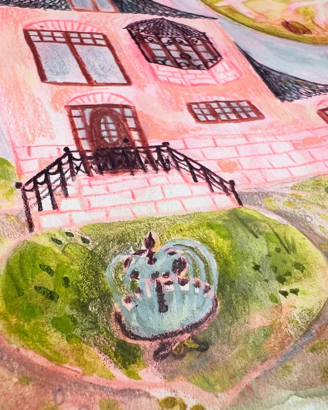 Beeld 1 van 3 bij ‘I drew this house, and I’m especially happy with how the fountain turned out.’