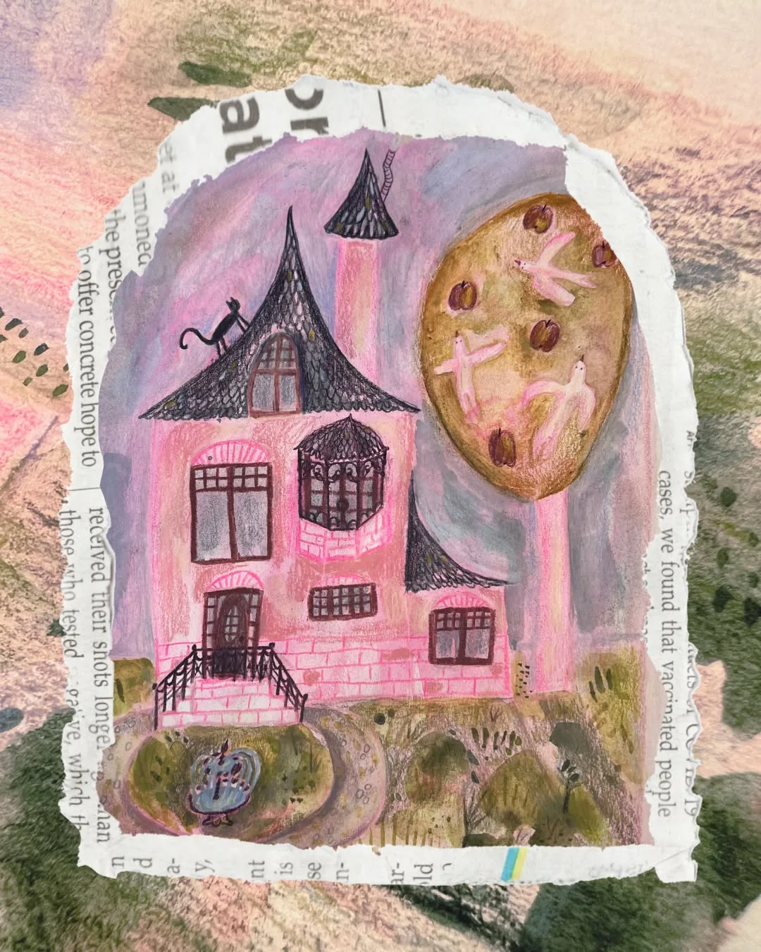 Beeld 2 van 3 bij ‘I drew this house, and I’m especially happy with how the fountain turned out.’